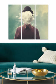 Conjunto de Quadros Decorativos em MDF Multicolor (3 Peças) 70 x 50 cm