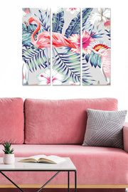 Quadro Decorativo em MDF Multicolor (3 Peças) – 20x50 cm cada, total 70x50 cm, MDF 100% 3 mm