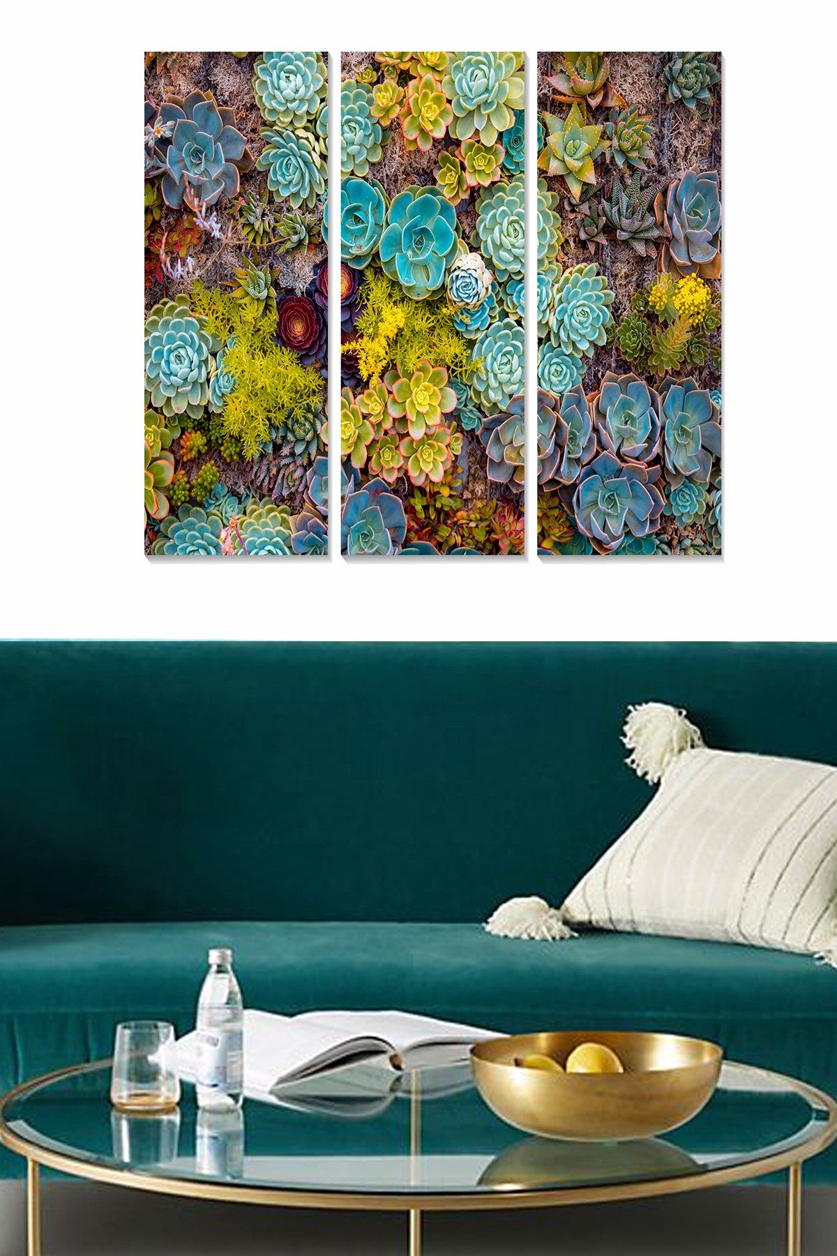 Tríptico Decorativo em MDF Multicolor 70x50 cm (3 Peças)