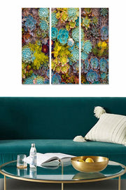 Tríptico Decorativo em MDF Multicolor 70x50 cm (3 Peças)