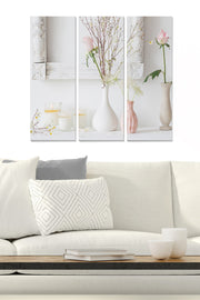 Quadro Decorativo em MDF Multicolor — Conjunto de 3 Peças, 70x50 cm (Espessura 3 mm)