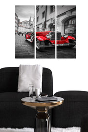 Quadro Decorativo em MDF (3 Peças), Multicolor, 70 x 50 cm, 3 mm