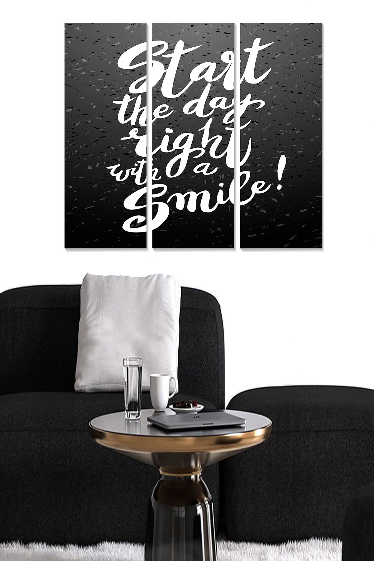 Tríptico Decorativo em MDF Multicolor 70x50 cm (3x 20x50 cm, 3 mm)