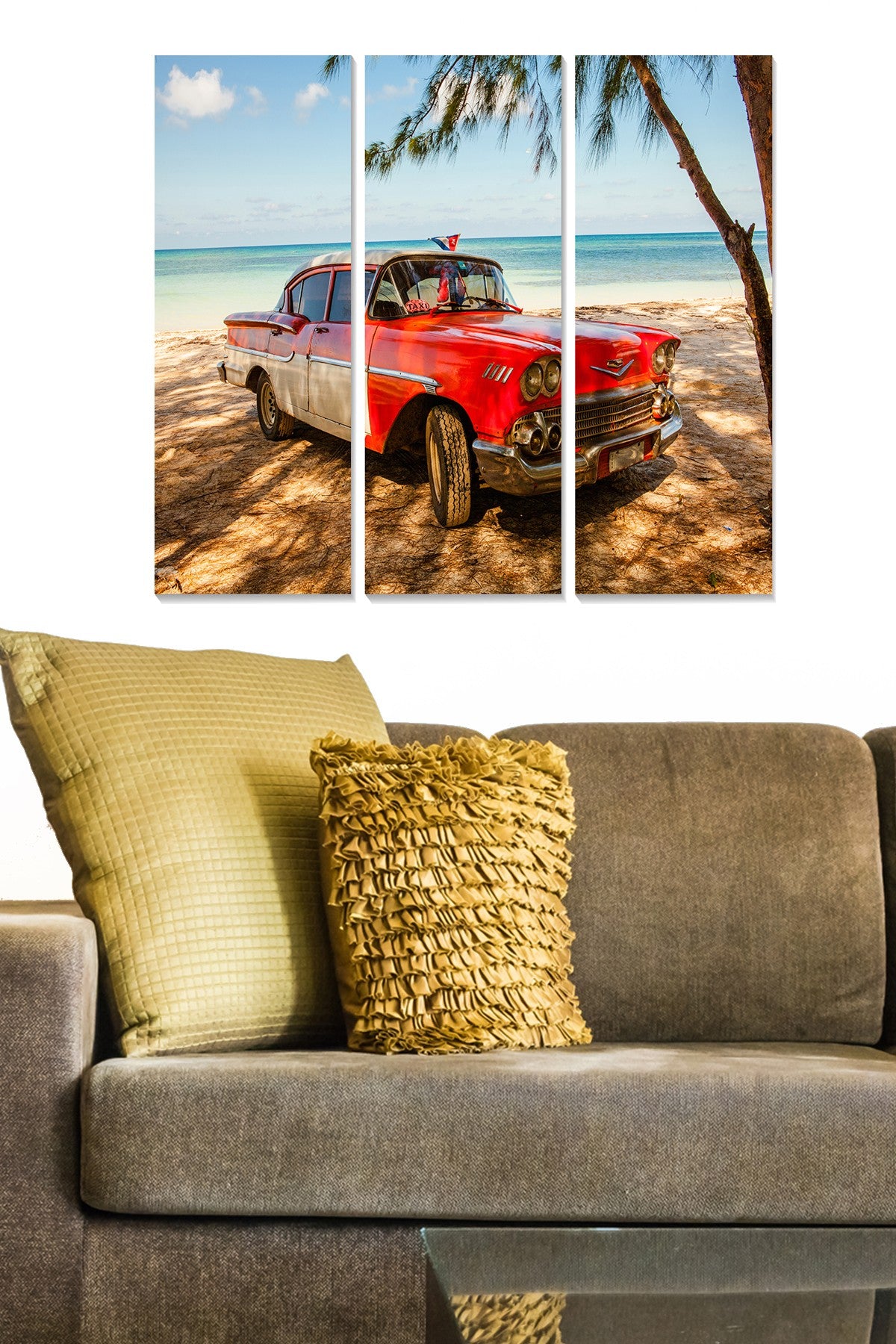 Quadro Decorativo em MDF Multicolor – Conjunto 3 Peças (20x50 cm cada | Total 70x50 cm | MDF 3 mm) – MDF548209855 | 553BNC3191