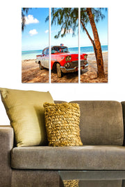 MDF548372638 - Quadro Decorativo em MDF Multicolor, 3 Peças (20x50 cm cada), Tamanho Total 70x50 cm, Espessura 3 mm