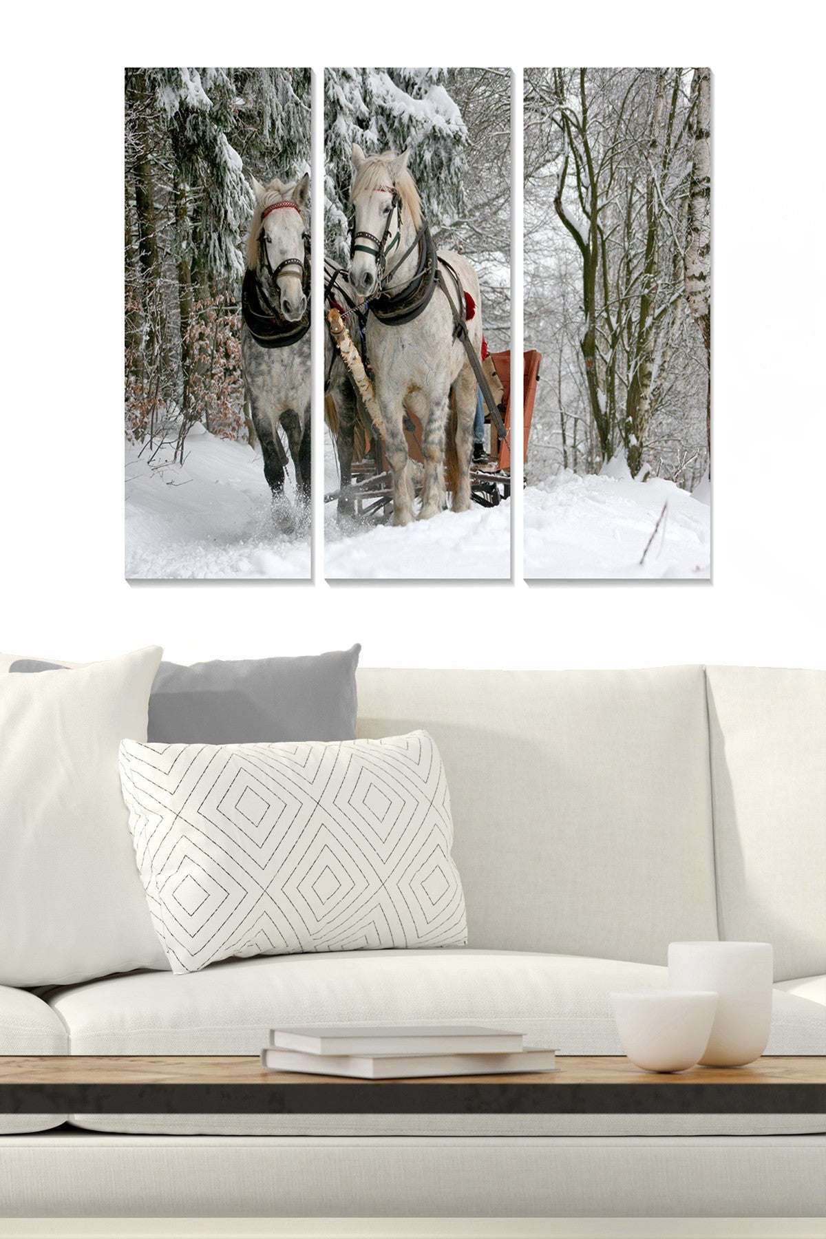 Quadros Decorativos em MDF Multicolorido – Conjunto 3 Peças, 70 x 50 cm (Total), 3 mm (MDF549727)