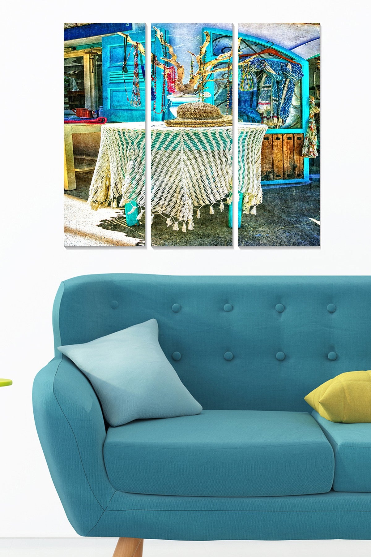 Tríptico Decorativo em MDF Multicolor 70x50 cm (3 Peças) – MDF551240254