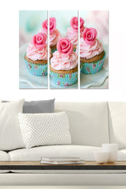 Quadro Decorativo MDF Multicolor (3 Peças) – 20x50 cm cada, Total 70x50 cm, MDF 3 mm