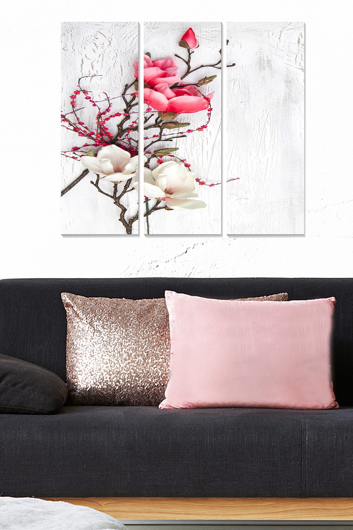 Quadro Decorativo em MDF Multicolor (3 Peças) – 20x50 cm cada | Total 70x50 cm | Espessura 3 mm