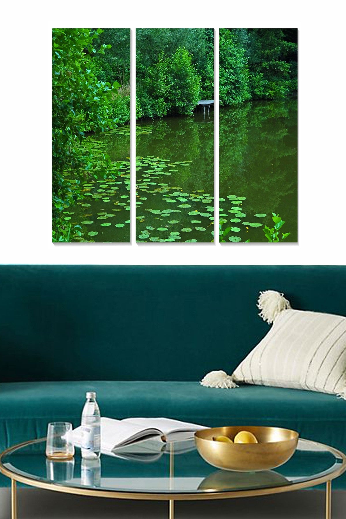 Conjunto de Quadros Decorativos em MDF (3 Peças) Multicolor – 70x50 cm, 3 mm