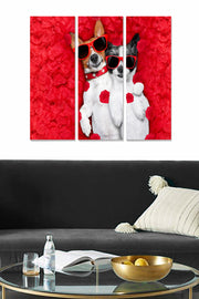 Tríptico Decorativo em MDF, Multicolor — 3 Peças (20x50 cm cada), Tamanho Total 70x50 cm, Espessura 3 mm