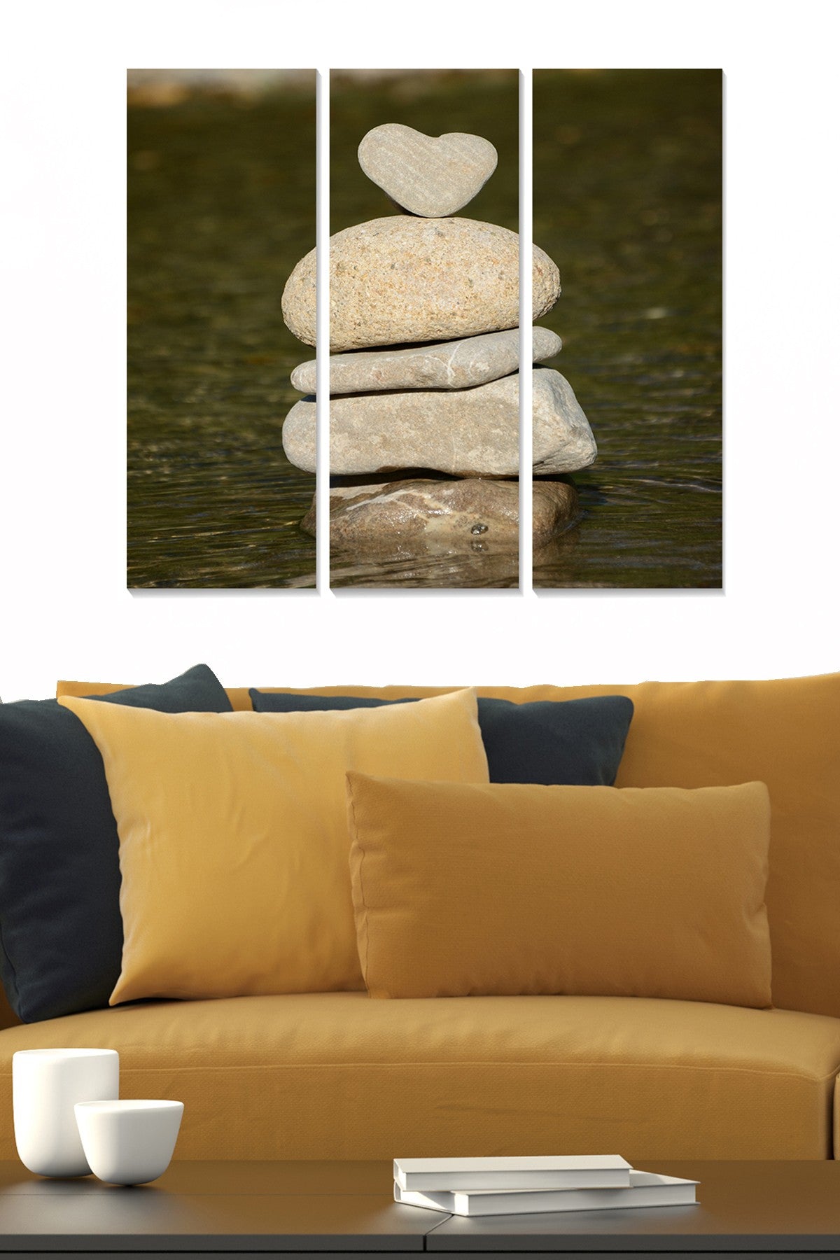 Quadro Decorativo em MDF Multicolorido – Conjunto de 3 Peças (20x50 cm cada, total 70x50 cm) | MDF 3 mm