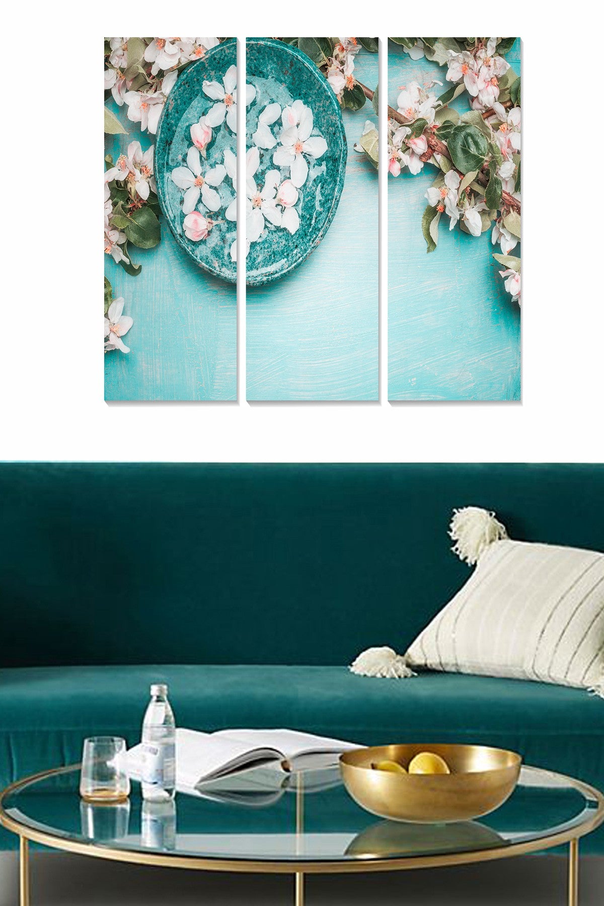 Quadro Decorativo em MDF Multicolor – Conjunto de 3 Peças (20x50 cm cada, total 70x50 cm) | MDF 100%, 3 mm de espessura