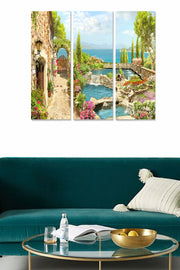 Conjunto de Quadros Decorativos em MDF (3 Peças) Multicor – 70 x 50 cm (Total), 3 mm