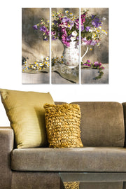 Quadro Decorativo em MDF Multicolor (3 Peças) – 70x50 cm Total, 3 mm de Espessura