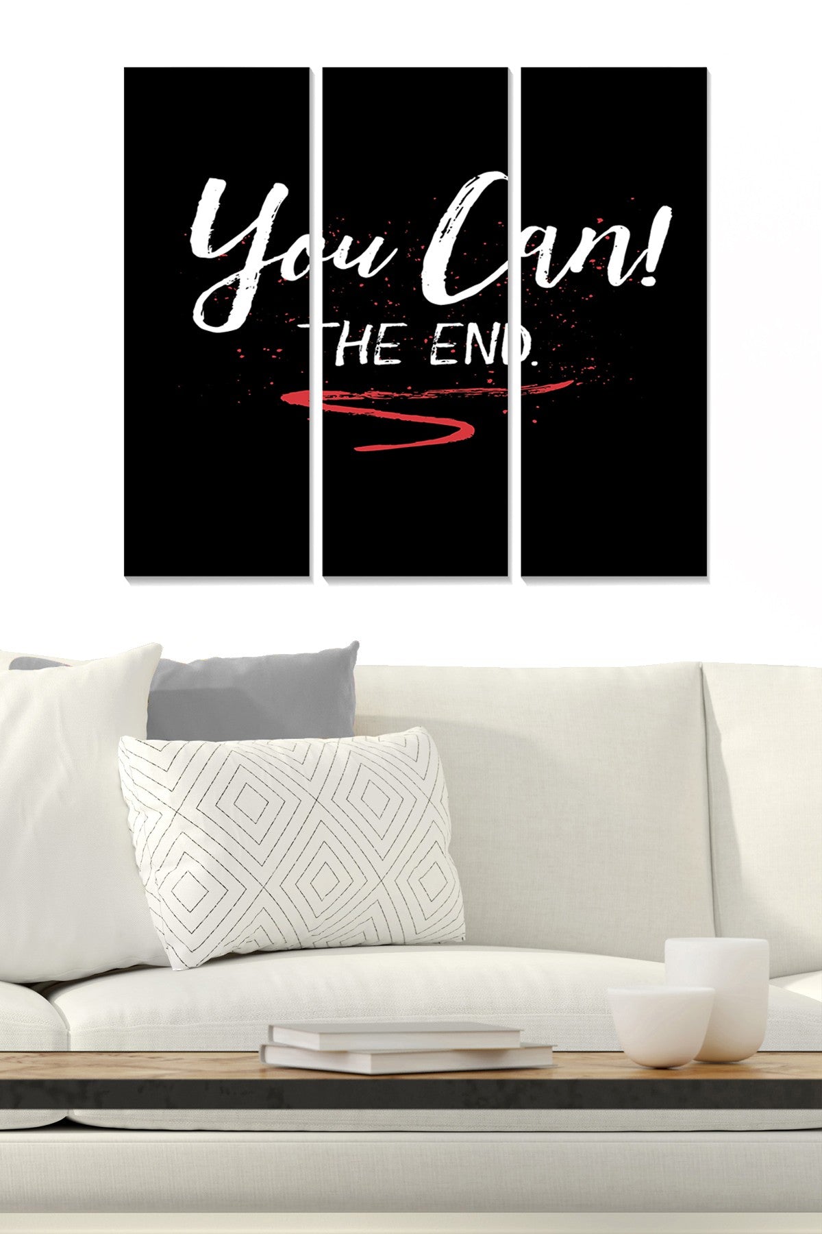 Quadro Decorativo em MDF Multicolor – Conjunto de 3 Peças (20x50 cm cada, total 70x50 cm), 100% MDF 3 mm