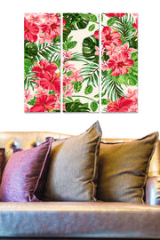 Conjunto de Quadros Decorativos em MDF (3 Peças) Multicolor 70x50 cm