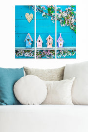 Quadro Decorativo em MDF Multicolor (Tríptico) – 3 Peças 20x50 cm cada, Tamanho Total 70x50 cm, Espessura 3 mm