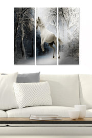 Quadro Decorativo em MDF Multicolor – Conjunto de 3 Peças (20 x 50 cm cada), Tamanho Total 70 x 50 cm, Espessura 3 mm