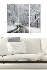 Tríptico Decorativo em MDF Multicolor - 3 Peças (20x50 cm cada), Total 70x50 cm