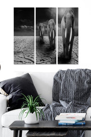 Tríptico Decorativo em MDF Multicolor – 3 Peças 20x50 cm (3 mm), Tamanho Total 70x50 cm