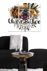 Tríptico Decorativo em MDF Multicolor – 3 Peças, 70 x 50 cm (3 mm)