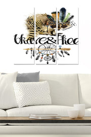 Tríptico Decorativo em MDF Multicolor 70x50 cm (3 Peças, 3 mm)