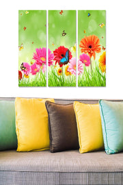 Conjunto de Quadros Decorativos em MDF Multicolorido (3 Peças) 70x50 cm