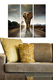 Tríptico Decorativo em MDF 3 mm – Multicolorido – 70 x 50 cm (Total)