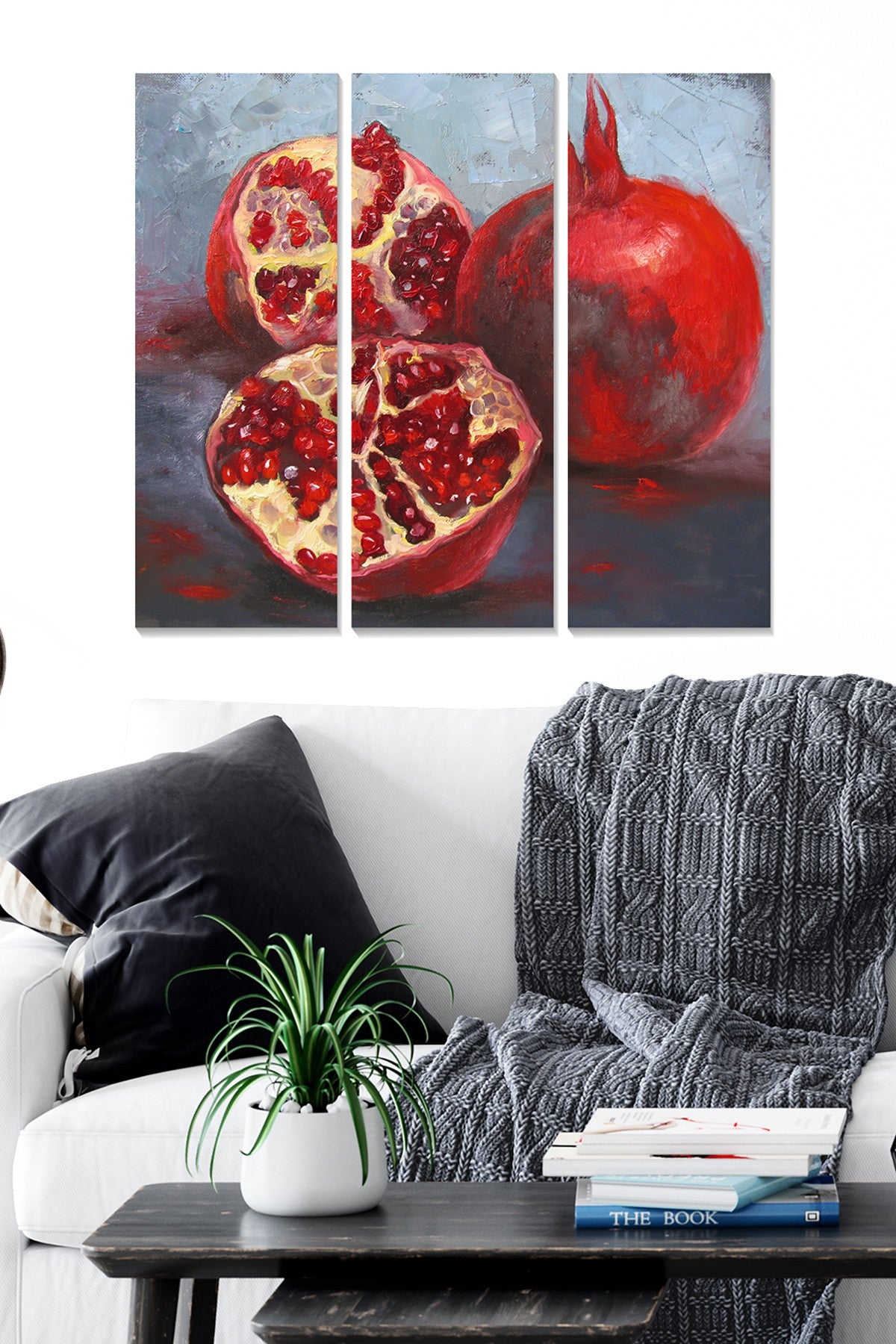 Quadros Decorativos em MDF Multicolor – Conjunto de 3 Peças (20x50 cm cada, 70x50 cm total, 3 mm)