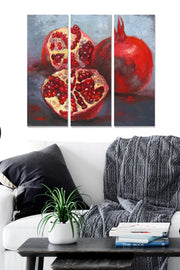 Quadros Decorativos em MDF Multicolor – Conjunto de 3 Peças (20x50 cm cada, 70x50 cm total, 3 mm)