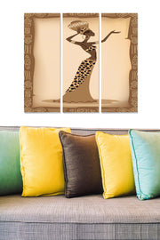 Quadro Decorativo em MDF Multicolor (3 Peças) – Tamanho Total 70 x 50 cm, Espessura 3 mm