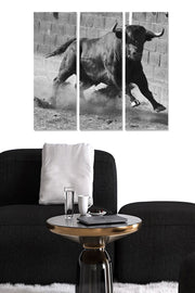 Quadro Decorativo em MDF Multicolor – Conjunto de 3 Peças (20x50 cm cada), Tamanho Total 70x50 cm – 100% MDF 3 mm – MDF611862824