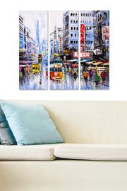 Quadro Decorativo MDF Multicolor | 3 Peças | 20x50 cm cada | Total 70x50 cm | Espessura 3 mm