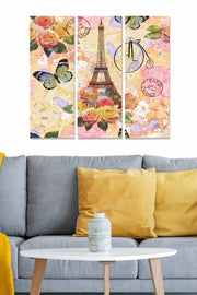 Quadros Decorativos em MDF (3 Peças) Multicolor – 20x50 cm cada, Total 70x50 cm, Espessura 3 mm