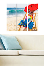 Conjunto de Quadros Decorativos em MDF (3 Peças), Multicolor – 70 x 50 cm total (20 x 50 cm cada), 3 mm