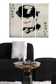 Tríptico Decorativo em MDF (3 Peças) Multicolor – Total 70x50 cm (cada 20x50 cm)