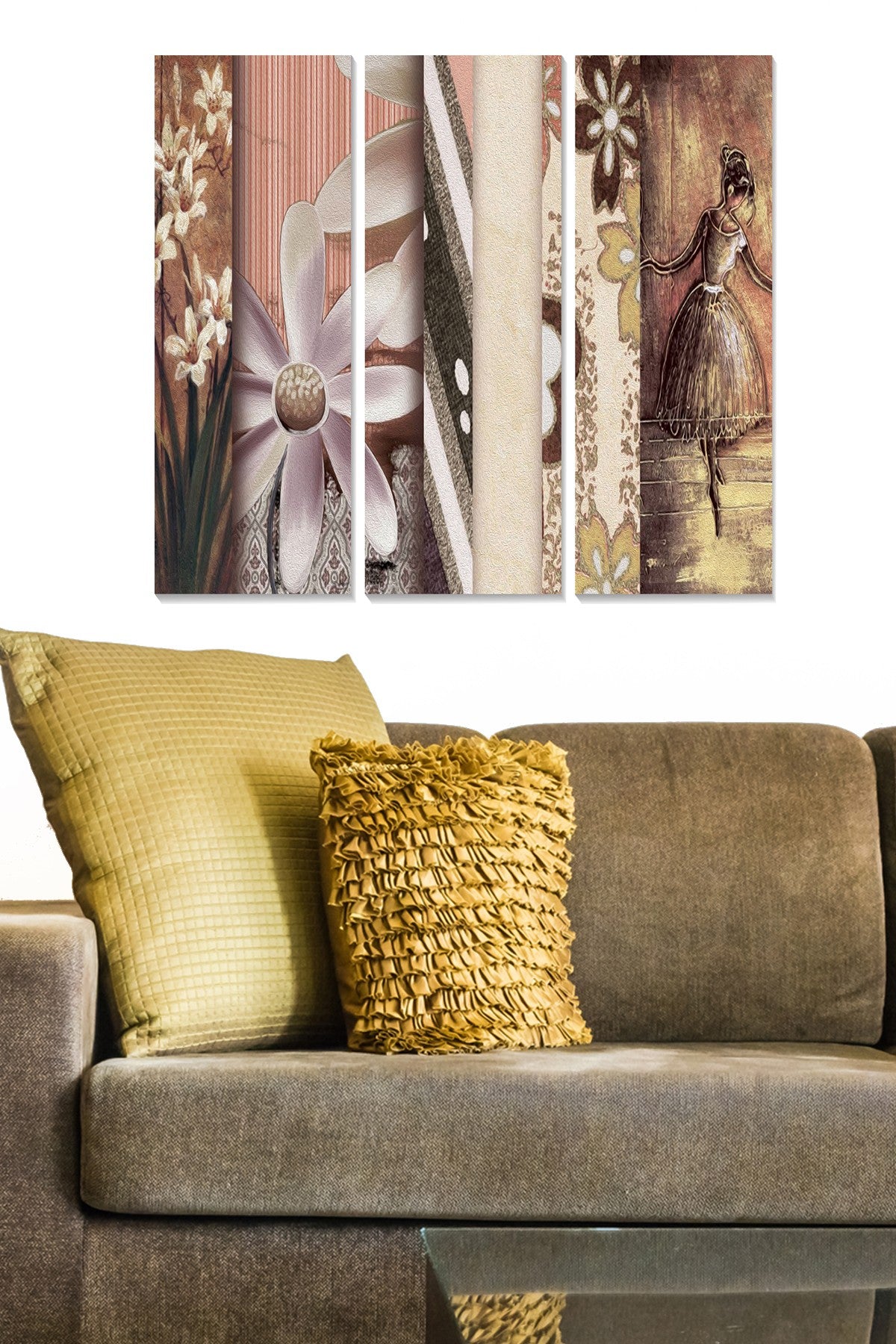 Quadro Decorativo em MDF Multicolor (3 Peças) — 70 x 50 cm, 3 mm