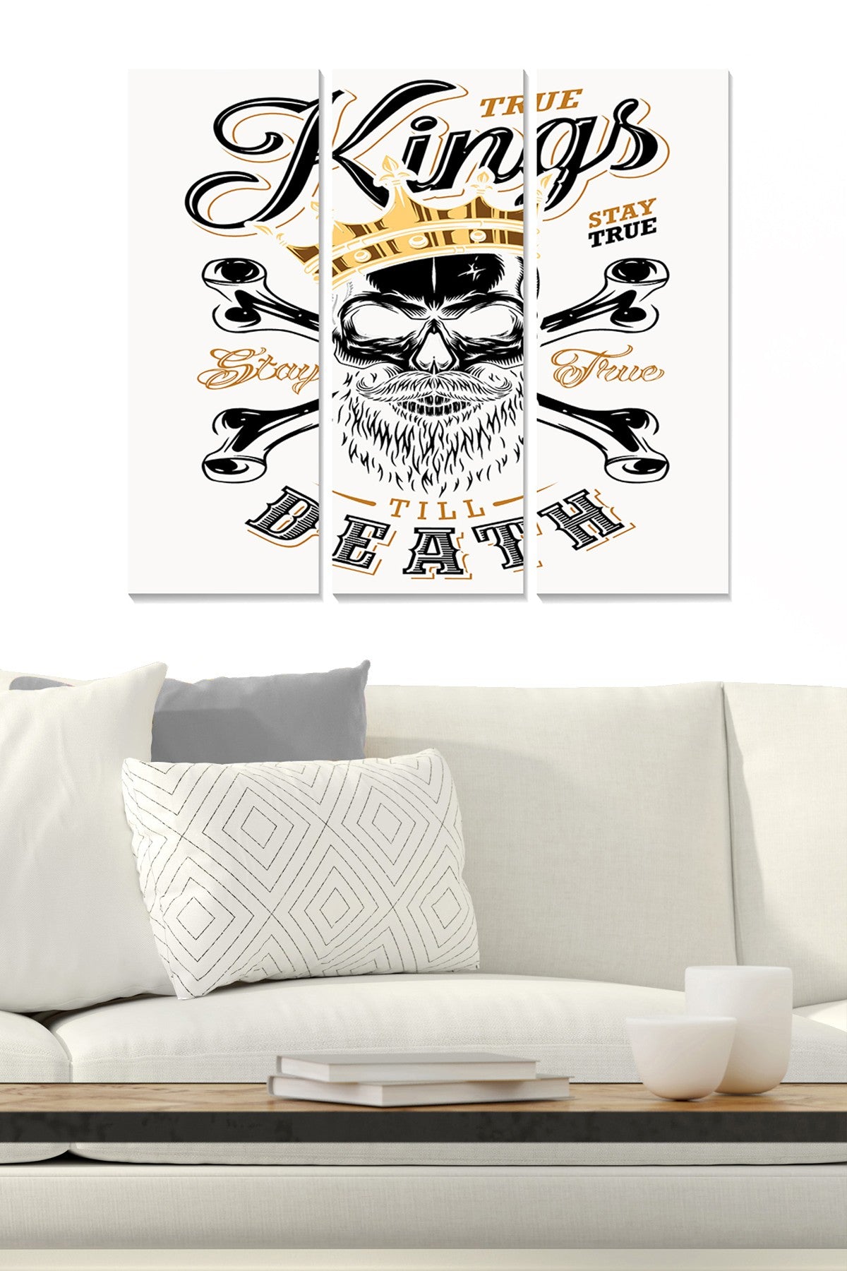 Quadro Decorativo em MDF Multicolor (Conjunto de 3 Peças) 70x50 cm – 100% MDF 3 mm