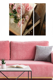 Quadro Decorativo em MDF Multicolor (3 Peças) – 70x50 cm, Espessura 3 mm