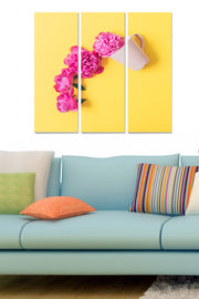 Quadro Decorativo em MDF Multicolor (Conjunto 3 Peças) 20x50 cm cada | Total 70x50 cm | 3 mm