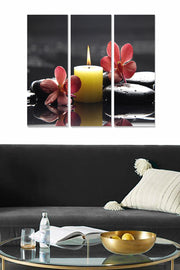 Quadro Decorativo em MDF Multicolor — Conjunto 3 Peças (20x50 cm cada, total 70x50 cm), 100% MDF 3 mm