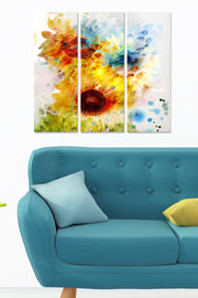 Tríptico Decorativo em MDF Multicolor 70x50 cm (3 Peças, 3 mm)