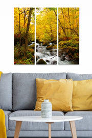 Conjunto de Quadros Decorativos em MDF (3 Peças) Multicolor – 70 x 50 cm