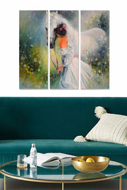 Quadro Decorativo em MDF Multicolor (3 Peças) – 70x50 cm