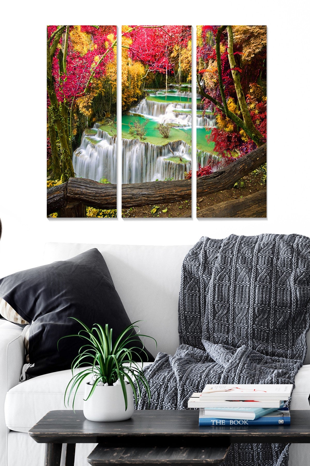 Tríptico Decorativo em MDF Multicolor 70x50 cm (3x 20x50 cm), 3 mm – MDF66034107