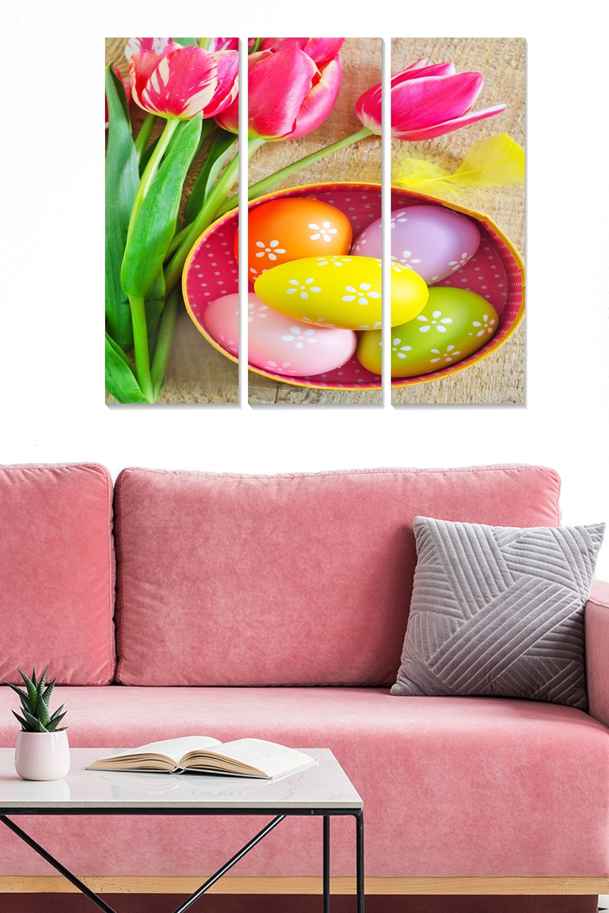 Quadro Decorativo em MDF Multicolor (Conjunto de 3) 70x50 cm — 100% MDF, 3 mm | MDF6641204