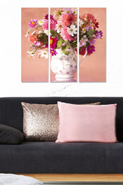 Quadro Decorativo em MDF Multicolor (Conjunto 3 Peças) — Total 70x50 cm, Peças 20x50 cm, MDF 3 mm