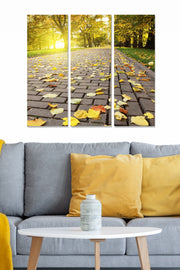 Conjunto de Quadros Decorativos em MDF Multicolor (3 Peças) – 70 x 50 cm, 3 mm