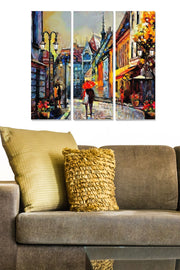 Quadro Decorativo em MDF Multicolor – 3 Peças (20 x 50 cm cada) – Tamanho Total 70 x 50 cm – 100% MDF, 3 mm